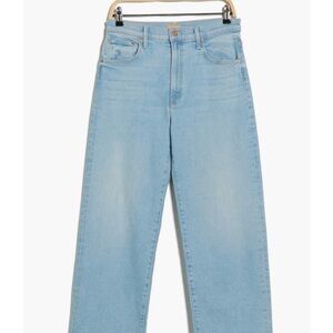 MOTHER Dodger Ankle Straight Leg Jeans in Light Blue